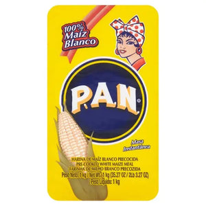 Harina PAN Pre-Cooked White Maize Meal - 1kg