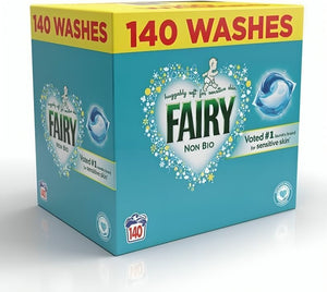 Fairy Non Bio Pods, 140 Washes, Laundry Detergent, Washing Liquid Tablets/Capsules - By Shop 4 Less - Afrobuy