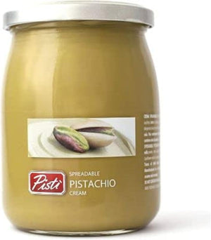 Pisti Sicilian Pistachio Cream Spread | Italian Sweet and Velvety cream | Great for baking And cooking | 600g