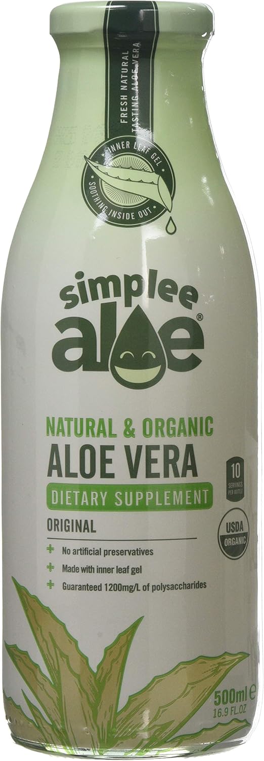 Simplee Aloe ® - Aloe Vera Juice 1 Litre - Natural, Organic & Cold Pressed