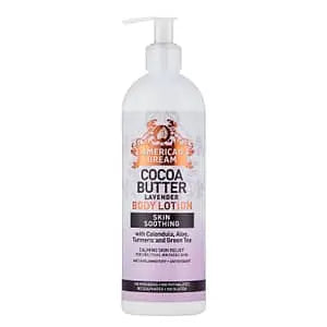 American Dream Cocoa Butter Lavender Body Lotion Skin Soothing 16oz