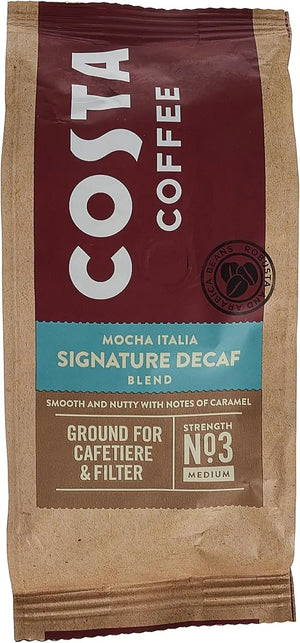 Costa Coffee Signature Blend Medium Decaf Ground Coffee 200g