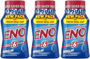 ENO Fruit Salt (Regular) 100g | Pack of 3 | Fast Relief from Acidity | Gentle on Your Stomach | Regular ENO.