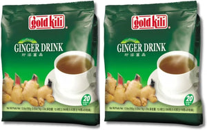 Ginger Drink by Gold Kili, 40 Sachet Total (2 Packs of 20 Sachets)