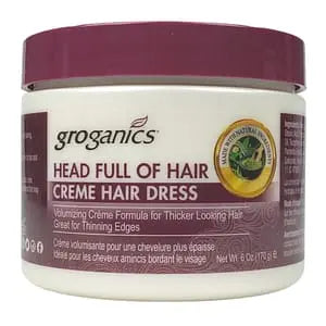Groganics Head Full Of Hair Volumizing Creme HairDress 6oz