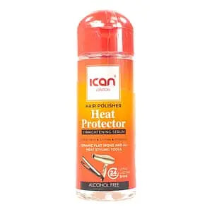 Ican London Hair Polisher Heat Protector Straightening Serum 7fl.oz