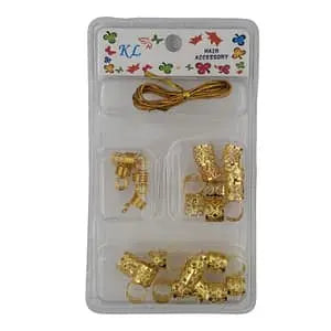 KL 4 In 1 Hair Accessory Metal Beads With String