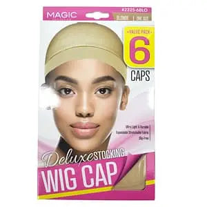 Magic Duluxe Stocking Wig Cap 2225-6 (6Caps)