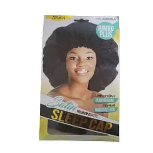 Magic Jumbo Plus Satin Sleep Cap 2285BLA
