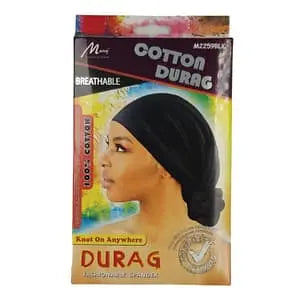 Murry Breathable Cotton Durag M22598BLK