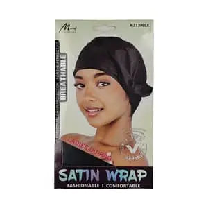 Murry Breathable Satin Wrap M2139BLK