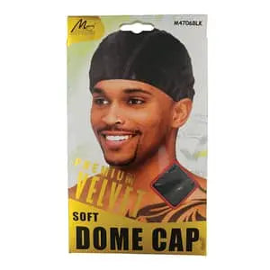 Murry Premium Velvet Soft Dome Cap M4706BLK