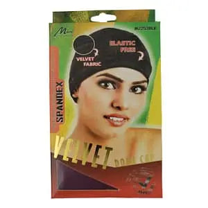 Murry Spandex Velvet Dome Cap M2253BLK