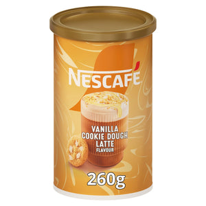 Nescafe Vanilla Cookie Dough Latte Coffee 260g Tub
