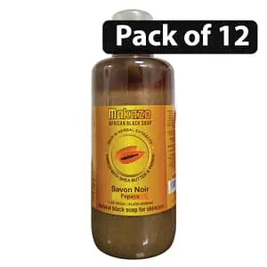 (Pack of 12) Makazo African Black Soap 977ml