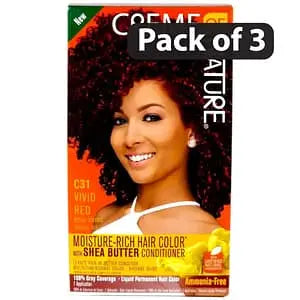 (Pack of 3) Cream of Nature Vivid Red Ammonia Free C31