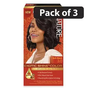 (Pack of 3) Creme Of Nature Exotic Shine Color Soft Black 3.0
