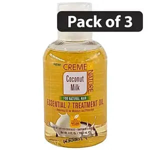 (Pack of 3) Creme of Nature Coconut Milk Essential 7 Treatment Oil 4oz