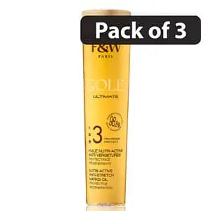 (Pack of 3) F&W Gold Ultimate 3 Nutri Active Anti Stretch Marks Oil 200ml