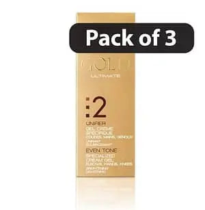 (Pack of 3) Fair & White Gold Ultimate 2 Even Tone Specialized Cream Gel 30ml