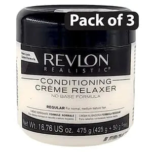 (Pack of 3) Revlon Conditioning Relaxer No Base Formula Regular 16.76 oz