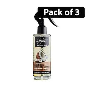 (Pack of 3) SofnFree Coconut & JBCO Everyday Curl Refresher 240ml