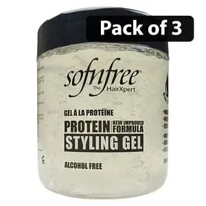 (Pack of 3) Sofnfree Clear Protein Styling Gel