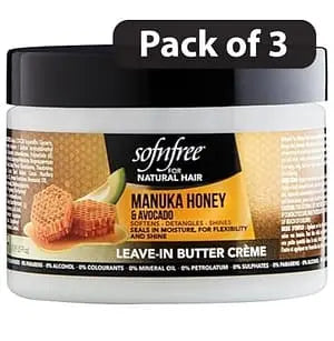 (Pack of 3) Sofnfree Manuka Honey & Avocado Leave-In Conditioner 325ml