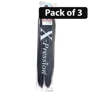 (Pack of 3) Xpression 2X Pre-Stretched Braid 50”