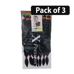 (Pack of 3) Xpression 7X Pre-Stretched Braid