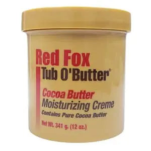Red Fox Tub O’Butter cocoa Butter Moisturizing creme 12oz