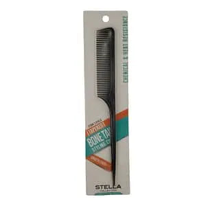 Stella Tapered Bone Tail Styling Comb 2419BLA