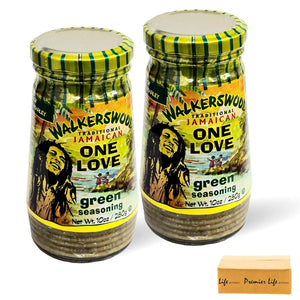 Walkerswood Traditional Jamaican Green Seasoning 280g (Pack of 2) in a Premier Life Store Box