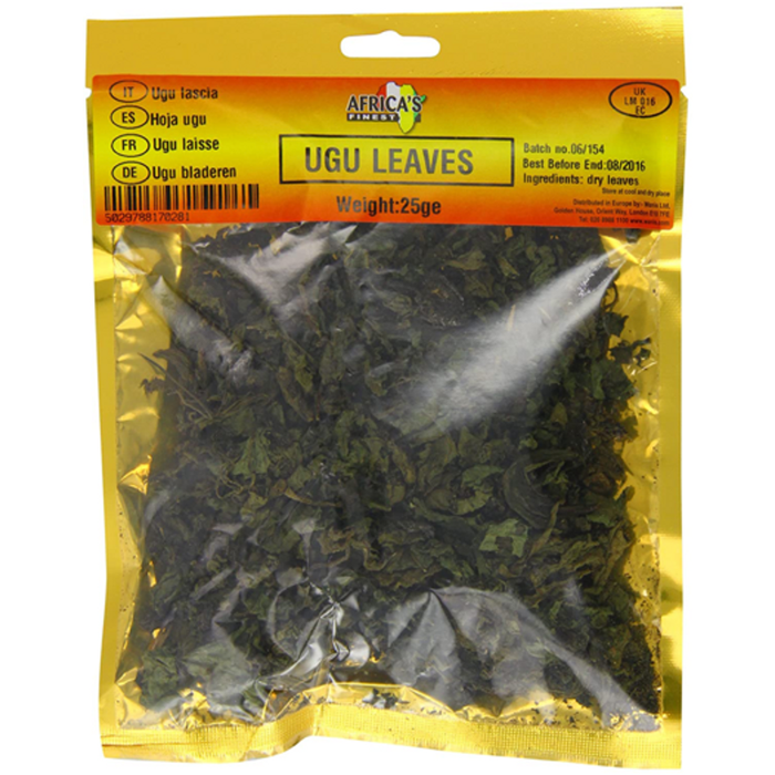 Dried Ugu Leaves.
